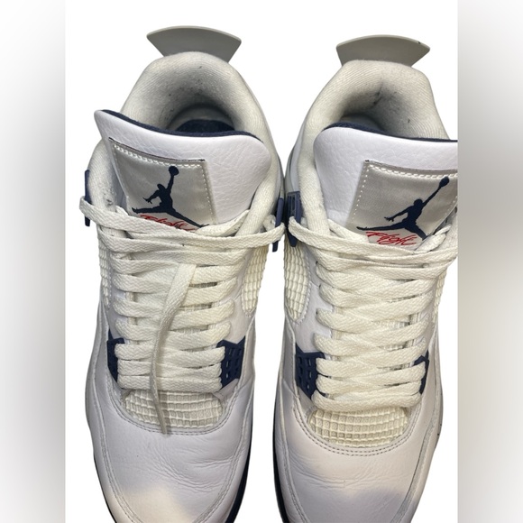 Air Jordan 4 Retro Midnight Navy Men’s Sneakers size 11 in Great Used Condition - Picture 5 of 8
